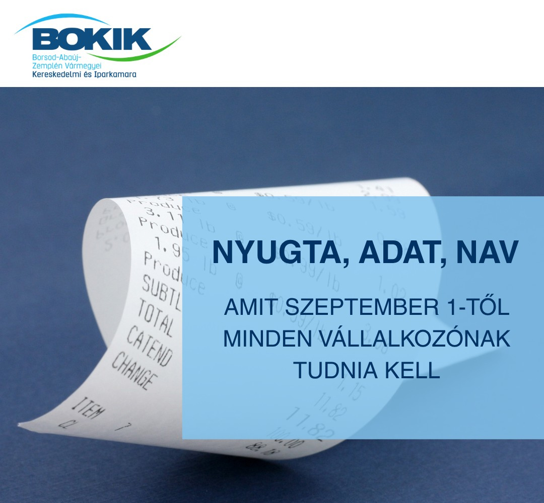 Nyugta, adat, NAV - a szeptember 1-jei változásokra készültünk - kép