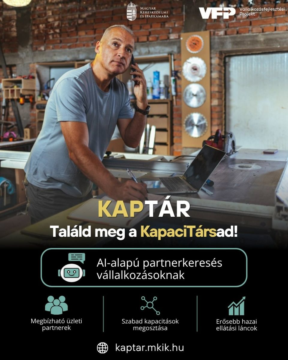 Tájékoztatás a KAPTÁR - KAPacitás megosztó adatTÁR indulásáról - kép