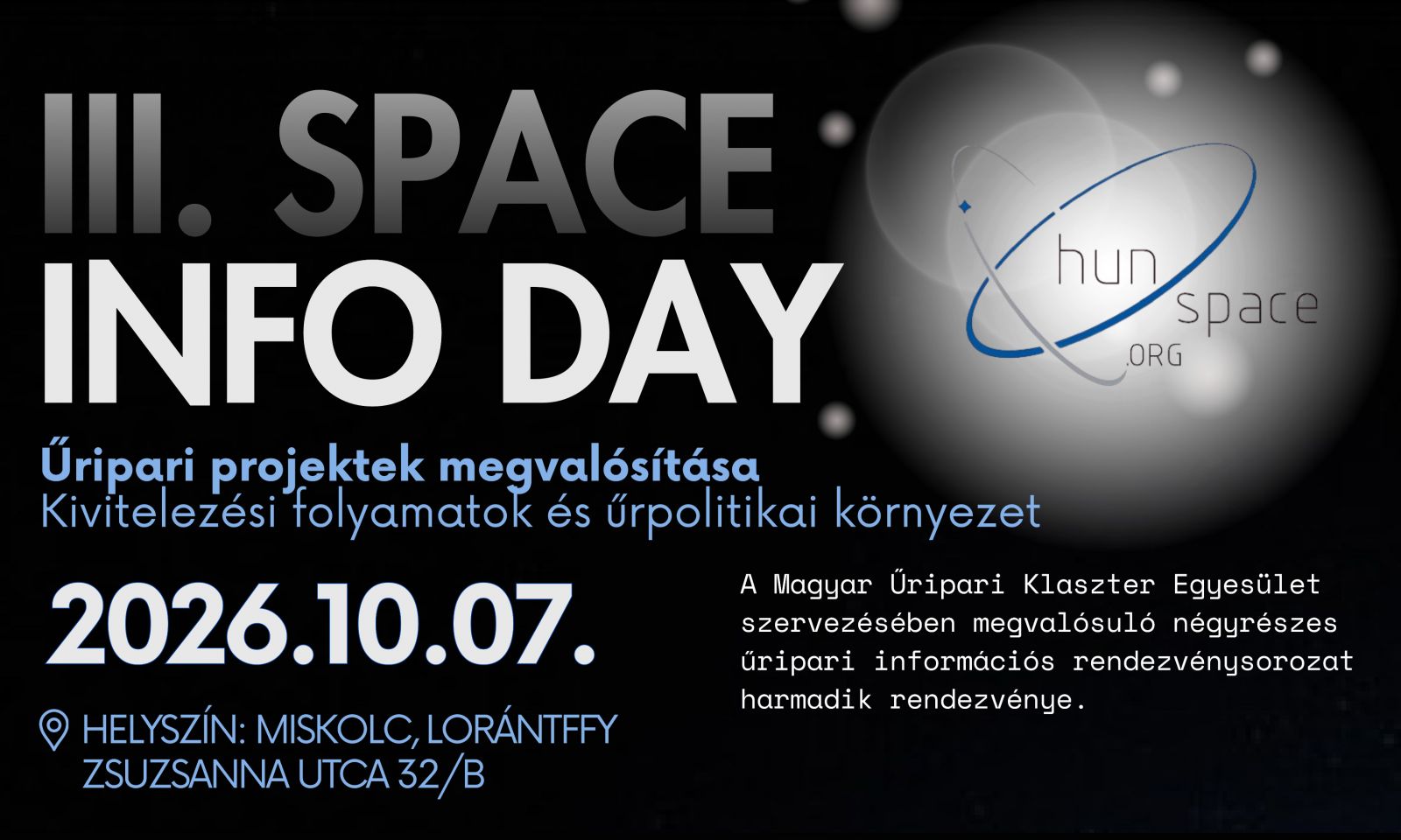 III. Space Info Day - 2026. október 07. - kép