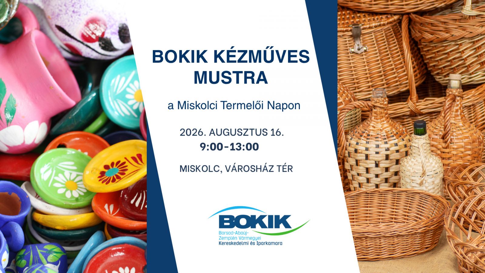 BOKIK Kézműves Mustra - 2026. augusztus 16. - kép