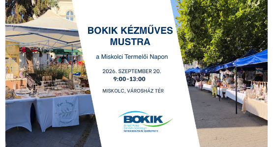 BOKIK Kézműves Mustra - 2026. szeptember 20.