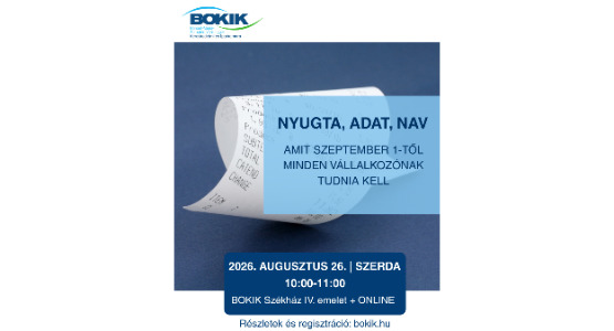 Nyugta, adat, NAV - Amit szeptember 1. előtt minden vállalkozónak tudnia kell - 2026. augusztus 26.