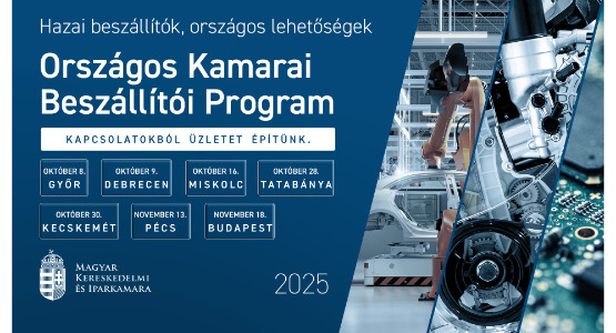 Országos Kamarai Beszállítói Program 2025. Ősz - 2025. október 16.