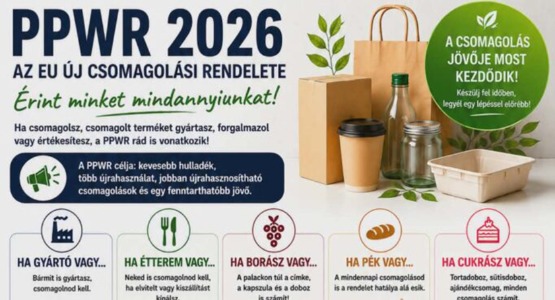 PPWR 2026 - A jövőt együtt csomagoljuk! - 2026. június 30.