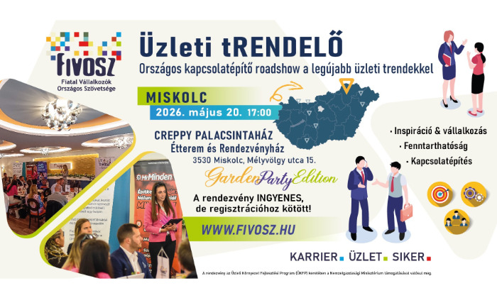 Fesztiválhangulatú vállalkozói estre hív a FIVOSZ