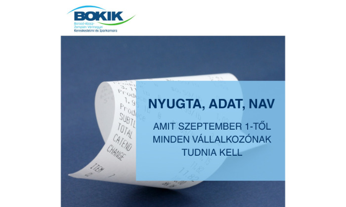 Nyugta, adat, NAV - a szeptember 1-jei változásokra készültünk