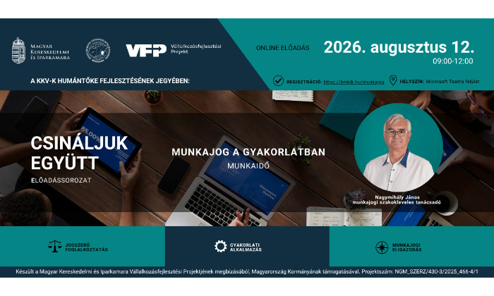 Online előadás munkajogi kérdésekről