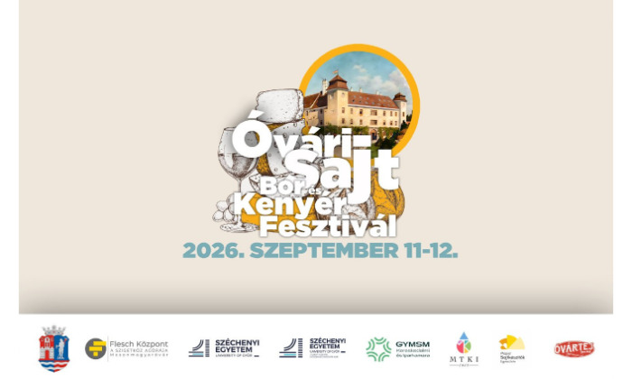 Az Óvári Sajt, Bor és Kenyér Fesztiválra invitáljuk