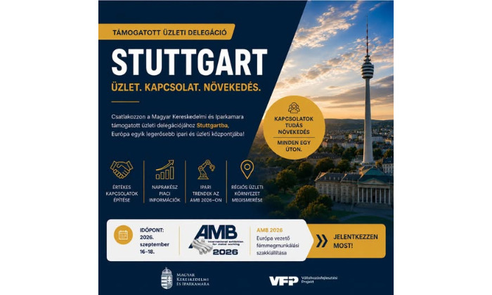 Üzleti delegációt szervez a kamara Stuttgartba