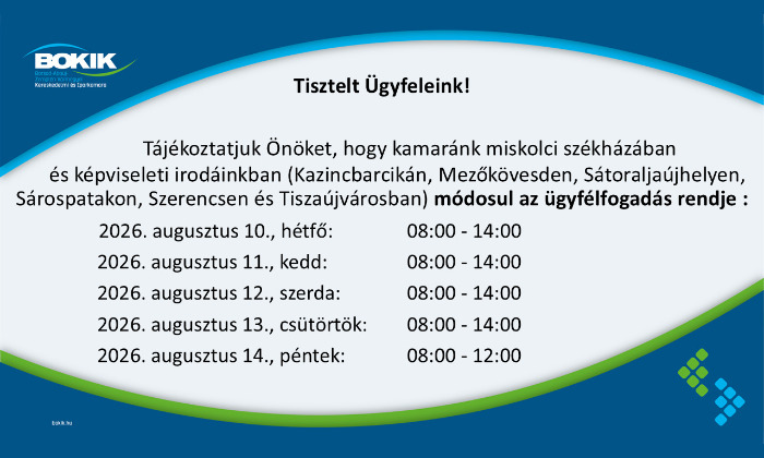 Tisztelt Ügyfeleink, Kedves Partnereink!